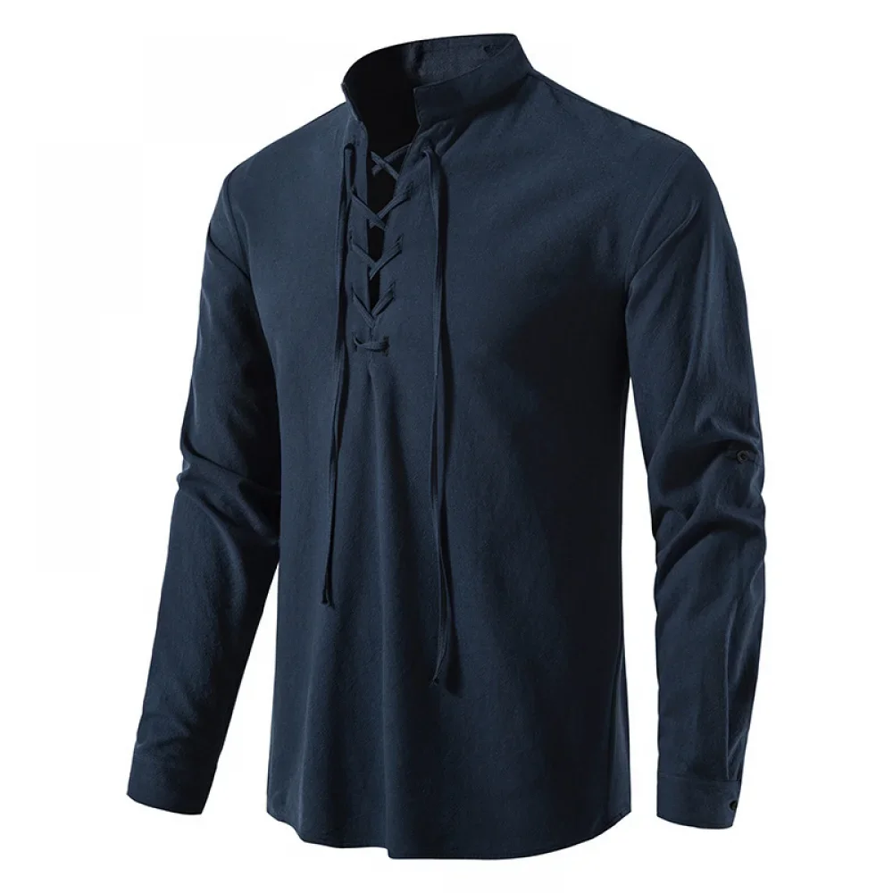 Cosplay antik kemeja bajak lau - Medieval Gothic Lace Up Pirate Shirt ulasan dan harga