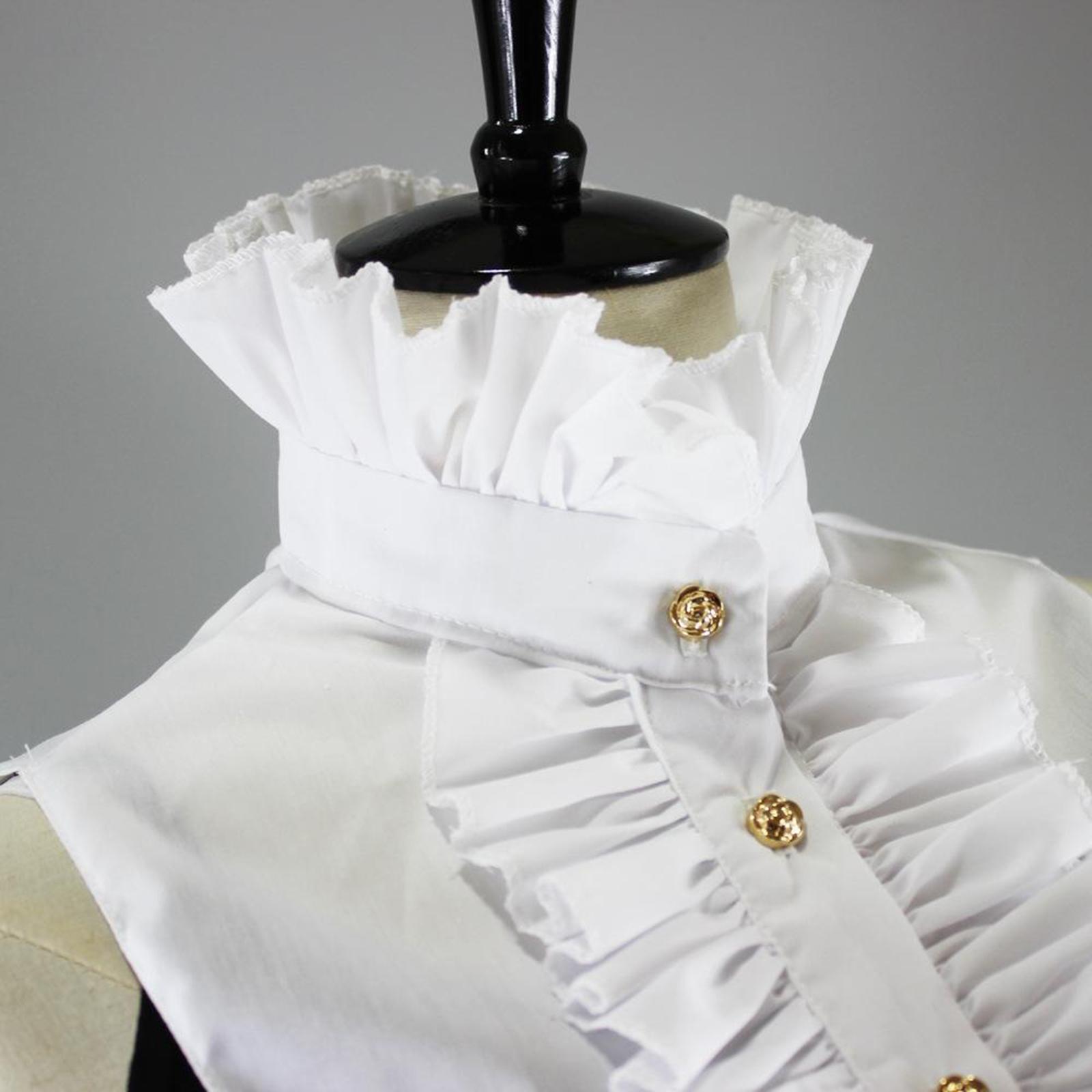 Kerah Palsu Katun Putih untuk  - Shirts ulasan dan harga