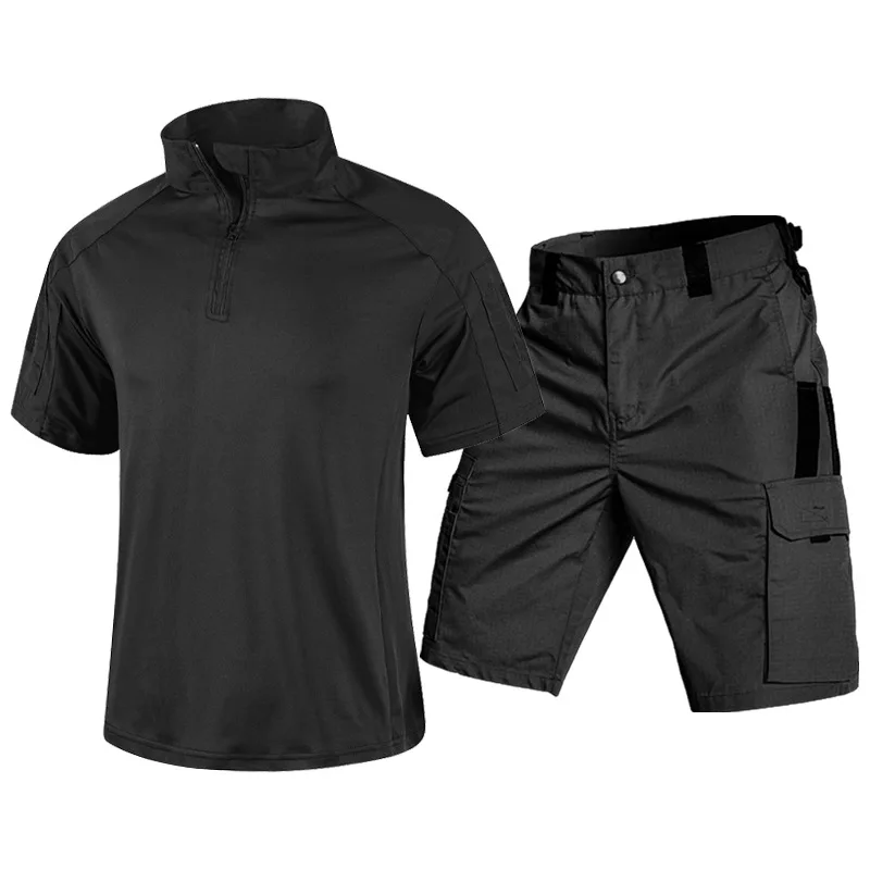 Setelan Kaos Lengan Pendek Tak - Tactical Military Shirt Cargo ulasan dan harga